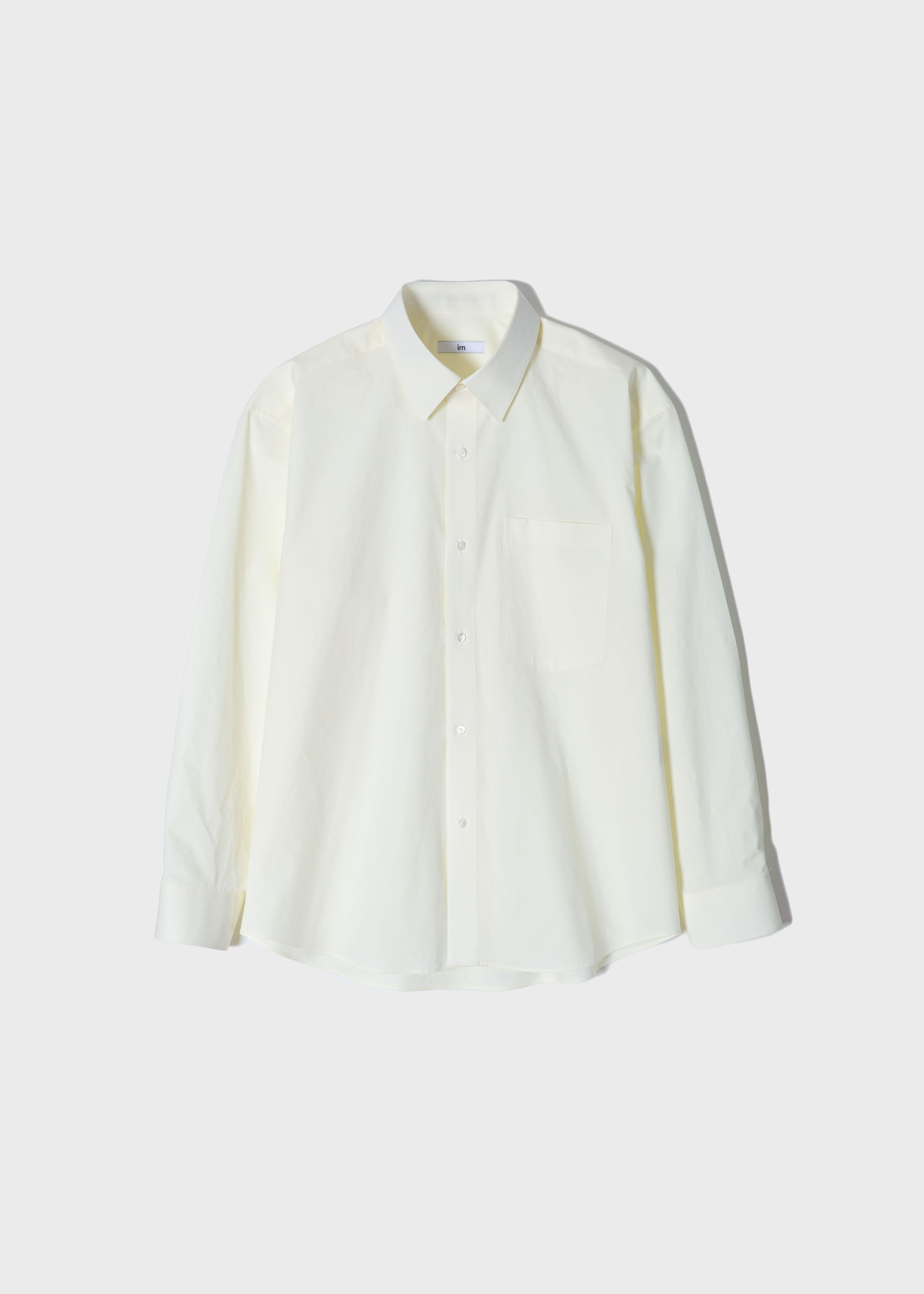 [이른(irn) x hyeonkim]  Spring Shirt - Cream Lemon[40수 고밀도, 세련된 색감, 기분 좋은 착용감]